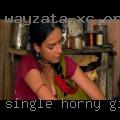 Single horny girls