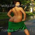 Naked woman flashing